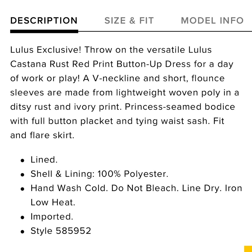 Lulus Castana Rust Red Print Button Up Dress Xs - image 6